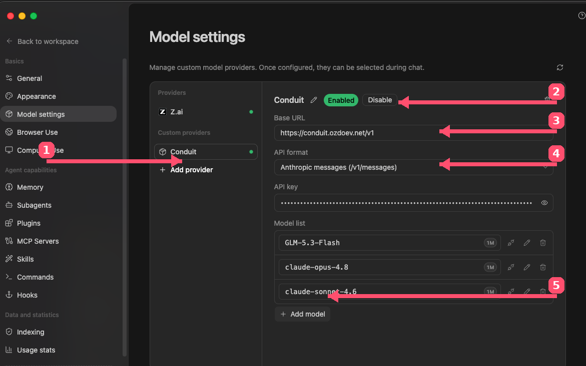 ZCode Model settings